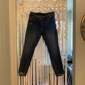 Darker blue. Some stretch.